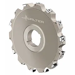 Indexable slitting cutter for slotting, parting, and grooving operations. Features a 160 mm diameter and accommodates 8 inserts. Suitable for use in machining centers and lathes.