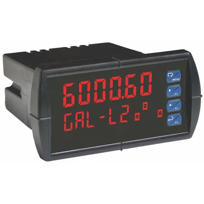 FLOWLINE Level Controller: Panel Mount, 2 Relays, LED, 6 Digits, -40°F to 149°F - Liquid Level Transmitter Displays