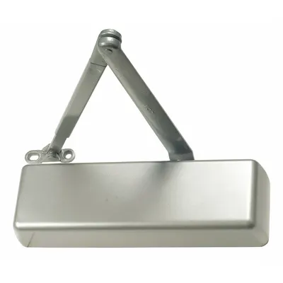 LCN Door Closer: Std Mounting Type, Grade 1 - Heavy Duty, Aluminum, 12 1/4 in Lg - Standard Arm-Mount Door Closers