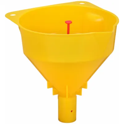 FUNNEL KING Auto Stop Spout Funnel: Polypropylene, 16 fl oz Fluid Capacity, 5 in Overall Dia - Spout Funnels