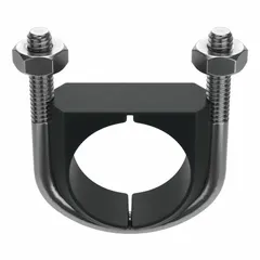 This vibration dampening U-bolt is designed for securing 3/4-inch piping in industrial systems. It features a plain finish, 1/4"-20 thread size, and an inside height of 1 51/64 inches. Used to reduce vibration in piping applications such as pneumatics, hydraulics, and instrumentation.
