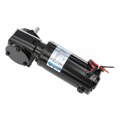 LEESON Right Angle Gearmotors: Right Angle, 90V DC, TENV, 500 RPM, 5.2 in-lb Max Torque - Right Angle DC Gearmotors