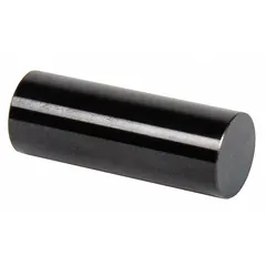 Steel plug and pin gauge with black oxide finish, 0.7390 in diameter, tolerance 0.00020 in, and surface finish 10 microinch or better. Class ZZ no-go (minus) gauge used to verify that a hole diameter does not exceed the upper tolerance limit. Includes Certificate of Accuracy with NIST Traceability.