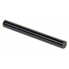 This Class ZZ Go (Plus) plug and pin gauge is used for precision hole-size inspection, verifying that a hole's diameter meets the minimum allowable size. It has a 0.2040 in diameter, 0.00020 in tolerance, and is made of steel with a black oxide finish. Includes a Certificate of Accuracy with NIST Traceability.
