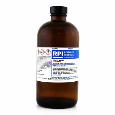 RPI TS-2 Tissue and Gel Solubilizer: Scintillation, 500 mL Volume, 67-63-0 - Scintillation Cocktails