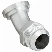 Hydraulic Hose Adapter: 1 1/2 in x 1 1/2 in Fitting Size, Male x Male, Flange x JIC, Rigid (MPN 500023-24S)