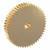 Worm Wheel: Reduction Ratio 50, Module m 1.5, Right Hand, 20° Pressure Angle, Aluminum Bronze (MPN AG1.5-50R1)