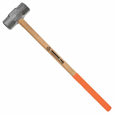 WARWOOD TOOL Double Face Sledge Hammer: Grade B Alloy Steel, Wood Handle, 12 lb Head Wt - Grade B Steel Sledge Hammers