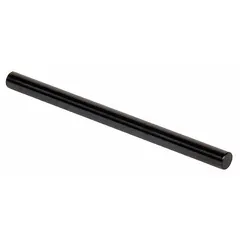 Class ZZ no-go (minus) plug and pin gauge with 0.1110 inch diameter. Made of steel with black oxide finish, tolerance ±0.00020 in, surface finish 10 microinch or better. Used to verify that a hole's minimum diameter does not exceed the specified limit in quality control applications.