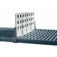 METRO Standard Duty Shelf Dividers: 9 1/2 in x 1 1/2 in, Front-To-Back, 1 Dividers/Ledges, Polymer (MPN MQD18-8)