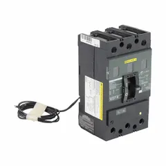 225 A molded case circuit breaker with 22kA interrupting capacity at 600V AC. Fixed configuration with line/load lugs. Provides overcurrent protection for branch circuits, feeders, and equipment in electrical distribution systems.