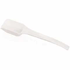APPROVED VENDOR Polystyrene Lab Scoop, 30 mL, 18 cm, White, FDA Compliant