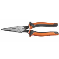 Long Nose Plier: Insulated, ESD-Safe, 1 in Max Jaw Opening, 8 3/4 in Overall Lg, 2 3/8 in Jaw Lg (MPN 203-8-EINS)