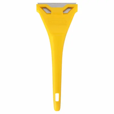 STANLEY Scraper: Bld. Mat. Carbon Steel, Hdl. Mat. Plastic, Stiff - Razor Scrapers