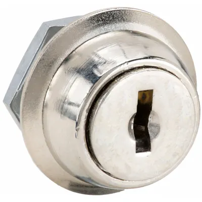 COMPX NATIONAL Cam Lock: Std Keyed Cam Lock, Master Keyed, Zinc Die-Cast, Nickel - Keyed Cam Locks