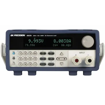 B&K PRECISION Electronic Load: 0 V to 500 V, 15 A Max Measurable Current, 200 W Power - Electronic Loads