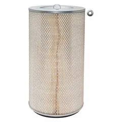 Round/oval engine air filter with axial seal. Inside diameter 5/8 in. Removes airborne contaminants from engine intake air. Compatible with John Deere vehicles.
