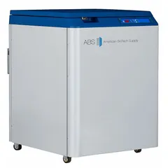 This cryogenic storage system is constructed of stainless steel with a 365 L capacity and 17 in overall diameter. It includes a 6 ft stainless steel armor-plated transfer hose. Suitable for storing biological samples, vaccines, or other temperature-sensitive materials at cryogenic temperatures in laboratory and research settings.