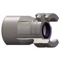 Quick Connect Hose Coupling: 1/2 in Body Size, 3/4 in Hose Fitting Size, Sleeve, 3/4"-14 Thread Size (MPN P4F6-B)