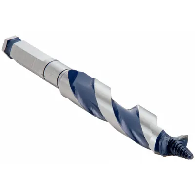 BOSCH Hybrid Drill Bit: 5/8 in Drill Bit Size, 7 1/2 in Overall Lg, Straight Shank - Hybrid Spur & Ship Auger Drill Bits