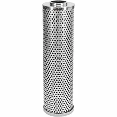 Cartridge-type hydraulic fluid filter with cellulose media. Includes an O-ring. Inside diameter of 1 1/16 inches. Compatible with Vibromax vehicles. Used in hydraulic systems to remove contaminants from fluid.