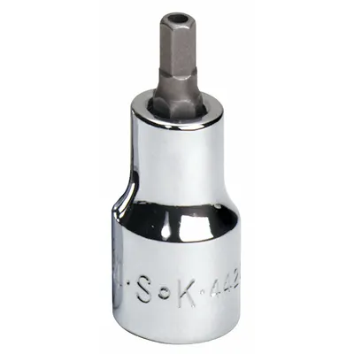 SK PROFESSIONAL TOOLS Socket Bit: 3/8 in Drive Size, Security Hex Tip, 3/16 in Tip Size - Security Hex Bit Sockets