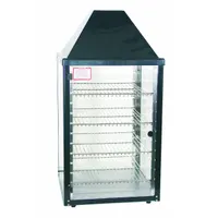Heated Display Case: For Snacks, 4 Shelves, Black, 640 W Watt, 5.3 A Current, 00690-25-2-001-BLK-1