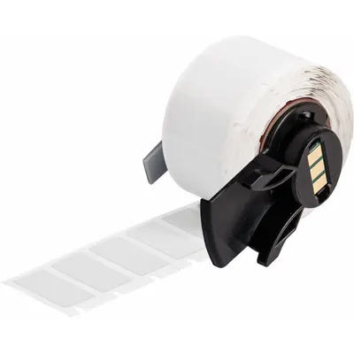 BRADY Pre-Cut Label Stock Roll: 2 in x 1 in, 1 in x 2 in, Metalized Polyester - Brady Precut Label Rolls