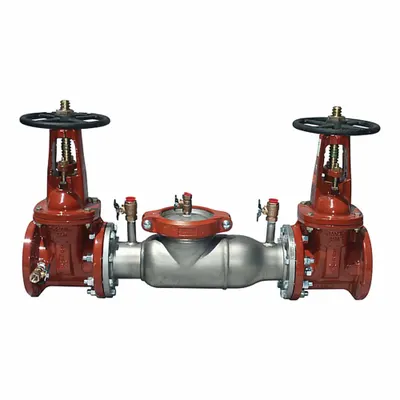Watts Double Check Valve Assembly: 774, 8 in Pipe Size, Flange x Flange, 52.5 in Overall Lg - Watts Double Check Backflow Preventers
