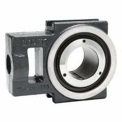 This general purpose take-up unit bearing features a spherical roller steel insert with a 1 15/16 inch bore and fixed expansion type. Designed for inch system applications, it supports rotating shafts and maintains belt tension in conveyor systems and other industrial machinery.