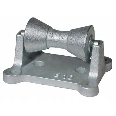 ANVIL Pipe Roll Stand: For 2 in – 3 1/2 in Pipe, 390 lb Load Capacity - Surface-Mount Tube & Pipe Rollers