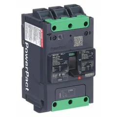 This B-Frame molded case circuit breaker is rated for 100 A with a maximum interrupting rating of 25 kA at 277/408 V AC. It features a fixed instantaneous trip, Everlink lug connections on both ends, and ABC phase connection. Suitable for overcurrent protection in industrial electrical panels, branch circuits, and power distribution systems.