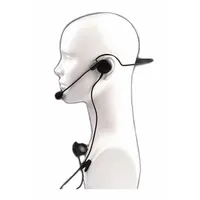 This TITAN speaker microphone is compatible with Vertex Standard VX-228 series radios. It features a 1-pin radio connector, push-to-talk button, and noise-cancelling capability for clear communication in noisy environments. The unit includes a 3.5 mm jack and a 24-inch cord, finished in black