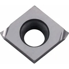 This diamond indexable turning insert is designed for precision machining of non-ferrous materials, including aluminum alloys, copper, and plastics. It is suitable for turning, facing, and profiling operations where high surface finish and extended tool life are required.
