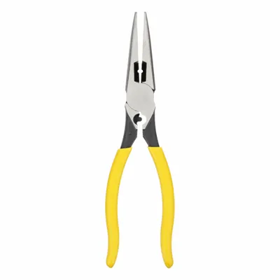 KLEIN TOOLS Needle Nose Plier: 1 1/4 in Max Jaw Opening, 8 1/2 in Overall Lg, 2 3/8 in Jaw Lg - Needle-Nose Pliers