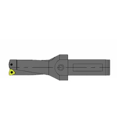 Indexable insert drill for general drilling applications in metalworking and industrial manufacturing. Uses replaceable carbide inserts for efficient hole making in steel, stainless steel, and cast iron. 2D depth design reduces tool change downtime.