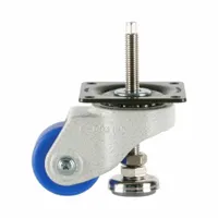 FOOT MASTER Plate Caster: Nylon Tread, 50 mm Wheel Dia, 73 mm Mounting Ht, 330 lb Load Capacity (MPN GDH-50A-SF-MC)