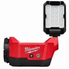 12V DC work light delivering up to 1,200 lumens in a single mode. Maximum height of 6 3/8 inches. Suitable for providing bright, hands-free illumination in confined workspaces during maintenance, repair, and construction tasks.