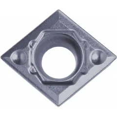Diamond indexable turning insert for precision machining of non-ferrous materials such as aluminum alloys and composites. Suitable for turning, boring, and profiling operations requiring high surface finish and extended tool life.
