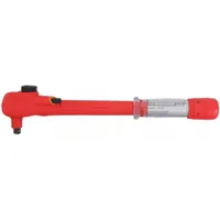 WIHA Micrometer Torque Wrench: 3/8 in Drive Size, 5 N-m to 50 N-m, 1 ft-lb_0.5 N-m Torque Increments (MPN 30138)