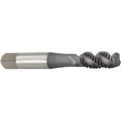 This spiral-flute tap is designed for threading blind holes in ferrous and non-ferrous materials. The 3-flute design and semi-bottoming chamfer facilitate chip evacuation upward, making it suitable for general-purpose tapping in production and repair environments. Thread size: 1/4"-28 UNF, tolerance H5 / 2B.