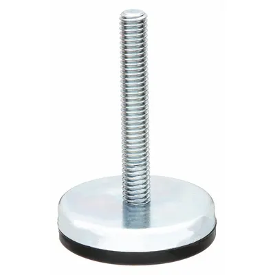 GLIDE RITE Male-End Leveling Mount: Fixed Stud, 5/16"-18 Thread Size, 2.03 in - Non-Skid Male Leveling Mounts