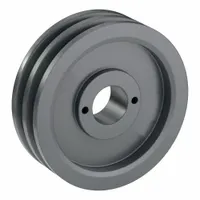 APPROVED VENDOR V-Belt Pulley: 2AK61, 2 Groove, 5.95 in OD, Bushed Bore, H/QT, Cast Iron (MPN 2AK61H)