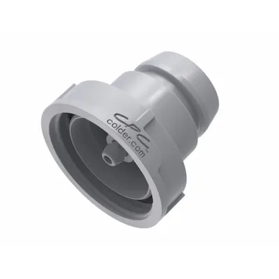CPC 95801 Acetal Quick-Disconnect Tube Fitting Cap, 38 mm Pipe, Threaded, Gray - Acetal Quick-Disconnect Tube Fittings