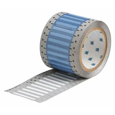 BRADY Sleeve Label: 1/8 in x 2 in, Polyolefin, White (Matte) - Brady Precut Sleeve Label Rolls