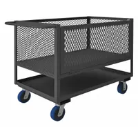 APPROVED VENDOR Raised-Platform Box Truck: 2,000 lb, 54 1/2 in L x 30 3/8 in W x 40 in H, Ergonomic (MPN 4STEDG-EX-3048-6PU-95)