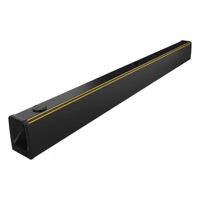 A-SAFE Ground-Level Guardrail: Heavy-Duty ForkGuard, Polymer, 55 1/8 in x 7 1/4 in x 5 1/8 in - Floor-Mount Polymer Pallet Rack Aisle Guards