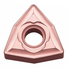 Trigon (W) indexable turning insert for general turning operations on lathes. Used in metalworking to shape workpieces across a range of materials.