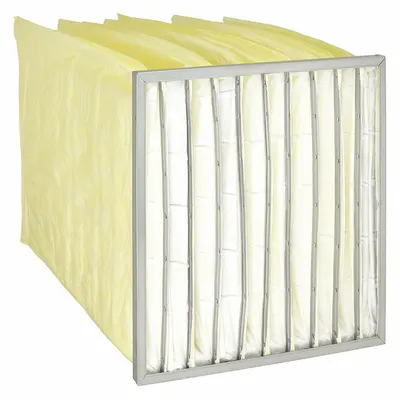 OEM Pocket Air Filter: 24 in x 24 in x 36 in, MERV 14, Yellow, Synthetic - MERV 14 Pocket Air Filters