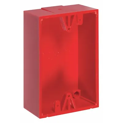 SAFETY TECHNOLOGY INTERNATIONAL KIT-71100A-R Red Polycarbonate - Backboxes for Alarm & Wall Fixture Covers